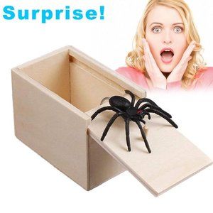 Wooden Spider Prank Box